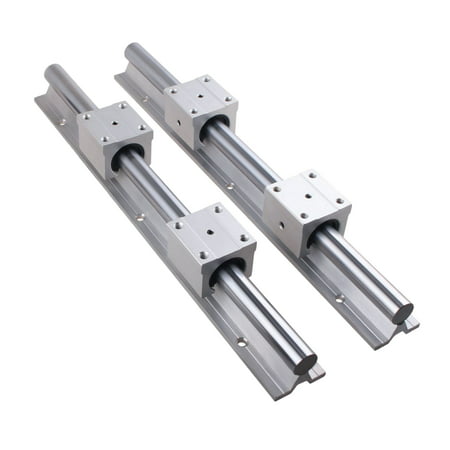 

2PCS SBR12-1000mm Fully Supported Linear Rail Shaft Rod with 4PCS SBR12UU Bearing Block CNC Kits
