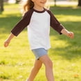 thumbnail image 6 of Coerni Toddler Kids Baseball Raglan T-Shirt 3/4 Sleeve Crewneck Tees Baby Boys Girls Jersey Sweatshirt Summer Athletic Casual, 6 of 7
