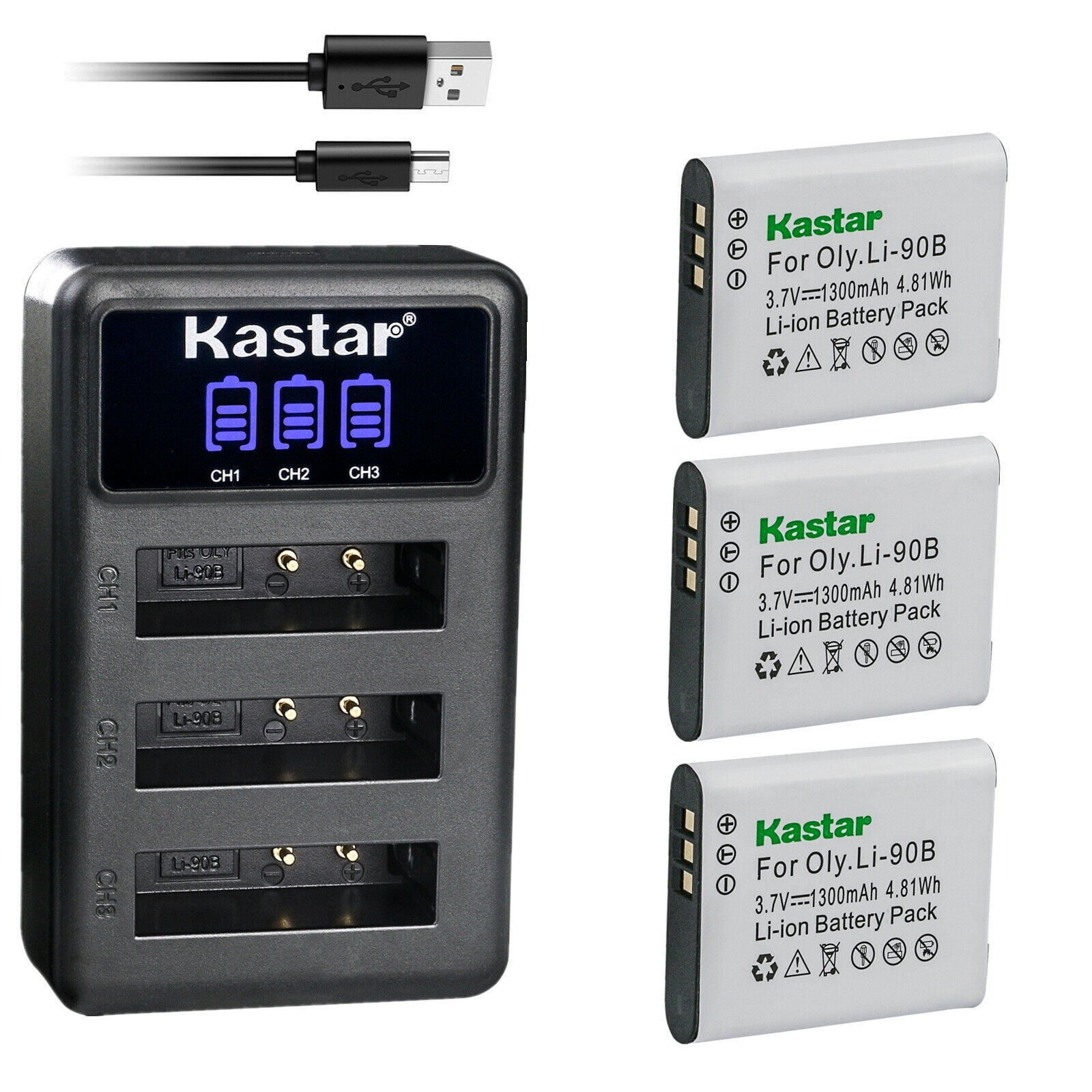  Kastar Dual USB Charger for LP-E10, LC-E10 and EOS