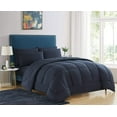thumbnail image 1 of Sweet Home Collection Down Alternative Comforter All Season Warmth Luxurious Plush Loft Microfiber Fill Duvet Insert Bedding, Queen, Navy, 1 of 2