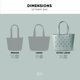 thumbnail image 3 of Bolsa de playa Simple Modern Getaway Sea Glass Sage impermeable, 3 of 7