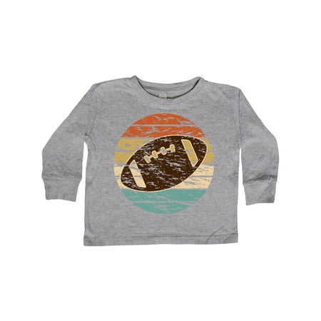 

Inktastic Football Distressed Retro Sunset Gift Toddler Boy Girl Long Sleeve T-Shirt