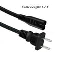 thumbnail image 2 of FITE ON 6ft/1.8m UL Listed AC Power Cord Cable Plug For Canon EOS Cameras Heavy Duty Gray 2-Prong Pin, 2 of 5