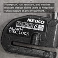 thumbnail image 3 of NEIKO 52908A Candados para Moto Antirrobo con Alarma Candado de Disco para Moto con Alarma Candado de Disco Antirrobo Sensor de Movimiento Candado de Seguridad Freno Candado con Alarma Universal para, 3 of 7