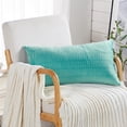 thumbnail image 3 of Home Soft Things Pleated Velvet 2 Piece Throw Pillow Cover Set - North Sea - 14" x 26", 3 of 5