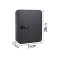 thumbnail image 4 of Caja de Llaves Macarena de Hierro Montada en Pared Almacenamiento de Claves 20 Piezas, 4 of 8