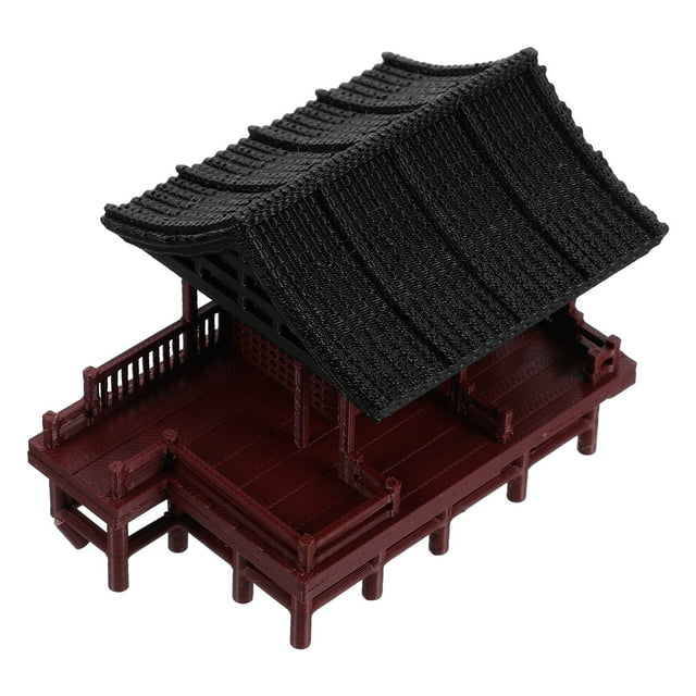 UPOUART Micro De Pabellón Marrón Decorativo Para Acuario Y Bonsái Con Intrincado Y