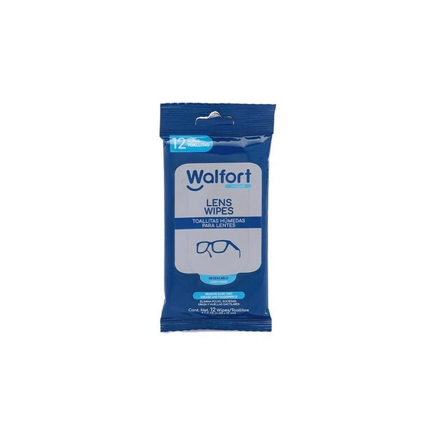 Toalla húmeda Walfort para lentes 12 pz