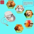 thumbnail image 5 of Boajf Automatic Dog Water Dispenser with Float Valve, Automatic Water Bowl for Dogs with Drainage System, Livestock Water Trough with Hose Connector, Wall Mounted Outdoor Stainless Steel Waterer, 5 of 8