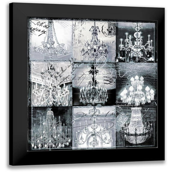 Sommers, Mindy 12x12 Black Modern Framed Museum Art Print Titled - Danse Paree