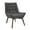 Gray, variant on OSP Home Furnishings Shelly Tufted Chair in Charcoal Fabric with Coffee Legs K/D