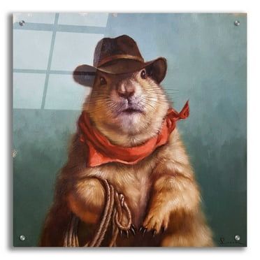 Epic Art 'Underground Cowboy' by Lucia Heffernan, Acrylic Glass Wall Art, 24"x24"