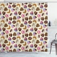 thumbnail image 1 of Ambesonne Colorful Shower Curtain, Coffee Cups Cookies, 69"Wx75"L, Multicolor, 1 of 3