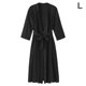 thumbnail image 1 of Bata de noche con cuello en V, ropa de dormir sexy, bata de mujer, vestido de noche, negro, L seitruly AP000943-01, 1 of 7