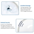 thumbnail image 6 of 19"x16" Oval Undermount White Ceramic Lavatory Vanity Sink Acid-Resistant Solid Construction Modern Look for Bathroom, 6 of 6