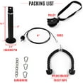 thumbnail image 2 of Yes4All Pulley Cable System with Loading Pin 2in and Tricep Rope, 2 of 6