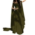 thumbnail image 2 of EIMELI Robe d'Été pour Femmes Rétro Cosplay Vintage Soirée Boîte de Nuit Élégante Robes Polyester Bleu G, 2 of 4