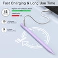 thumbnail image 3 of Lápiz capacitivo DIGIROOT para iPad Fast Charge Palm Rejection, color morado, 3 of 9