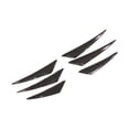 thumbnail image 5 of 6pcs Universal Car Spoiler Canards Kit Carbon Fiber Front Bumper Lip Splitter Fins Replacement for MitsubishiBig, 5 of 5