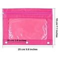 thumbnail image 4 of Binder Fabric Pencil Pouch 3 Rings with Clear Window for School Classroom Organizers 8 Pack (Yellow), 4 of 9