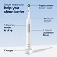 thumbnail image 5 of Oral-B Toothbrush, Pro 1000 Rechargeable Electric Toothbrush, White, 1 Count, Adults and Children 3+, 5 of 13