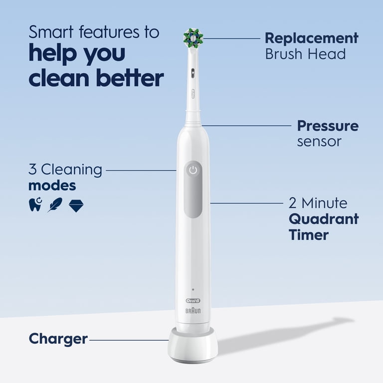 Oral-B, Toothbrush, Pro 1000, Rechargeable Electric White