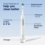 Oral-B Toothbrush, Pro 1000 Rechargeable Electric Toothbrush, White, 1 Count, Adults and Children 3+