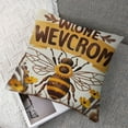 thumbnail image 7 of Welcome to Our Hive Funny Bumble Bee Throw Pillow Cover,Seasonal Spring Summer Home Living Room Decor Pillow Cover,Farmhouse Honey Bee Cushion Cover,Bee Lover Gifts,Girls Women Gifts, 7 of 7