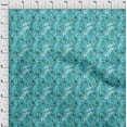 thumbnail image 4 of oneOone Velvet Turquoise Blue Fabric Abstract Floral Craft Projects Decor Fabric Printed By The Yard 58 Inch Wide-1ra, 4 of 5