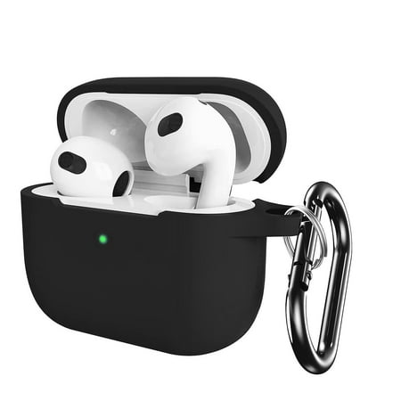SaharaCase - Silicone Case for Apple AirPods 3 (3rd Generation 2021) - Black