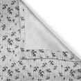 thumbnail image 6 of Ambesonne Asian Boho Valance & Curtain, Japanese Forest Design, 55"x30", White Black, 6 of 6