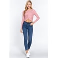 thumbnail image 2 of Crew Neck Knotted Crop Sweater, 2 of 5