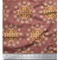 thumbnail image 1 of Soimoi Rayon Fabric Moroccan Damask Print Fabric by Yard 56 Inch Wide, 1 of 3
