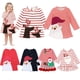 thumbnail image 2 of Vestido de Navidad para niños, niñas bebés, vestidos de princesa de manga larga de Papá Noel, disfraz de Año Nuevo para niños, ropa de fiesta de Navidad 4-5T (120) Gao Jinjia LED, 2 of 2