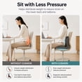 thumbnail image 6 of Evercushion Seat Cushion, Evercushion Gel Cushion, Two-in-One Rear Support Featuring Open-Cell Honeycomb Channels, Resilient Gel Combined with Memory Foam, Cut-Out Design, Ideal for Office, 6 of 7