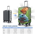 thumbnail image 5 of Goofa Butterfly Landing On Head Dumpy Frog Pattern Luggage Covers For Suitcase,Suitcase Cover Protector Fit 18-32 Inch Luggage-Medium, 5 of 9