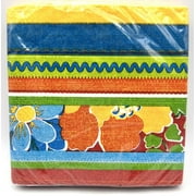 Cabana Rio Stripe Tropical Summer Luau Beach Pool Theme Party Beverage Napkins