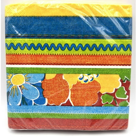 Cabana Rio Stripe Tropical Summer Luau Beach Pool Theme Party Beverage Napkins