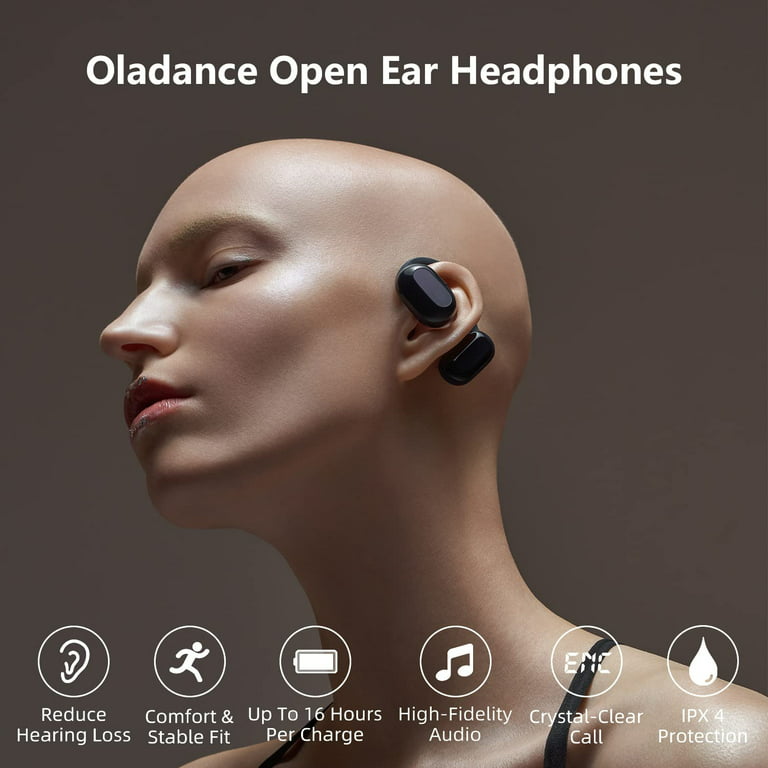 Open Ear Headphones Bluetooth 5.3 Wireless Earphones True Open Ear