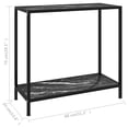 thumbnail image 4 of vidaXL Table Console Noire 80x35x75 cm Verre Trempé, 4 of 4