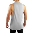 thumbnail image 3 of Contour Athletics Bodybuilding Tank Tops for Men, Stringer Muscle Fitness Tee for Gym Workout (Gray), 3 of 4