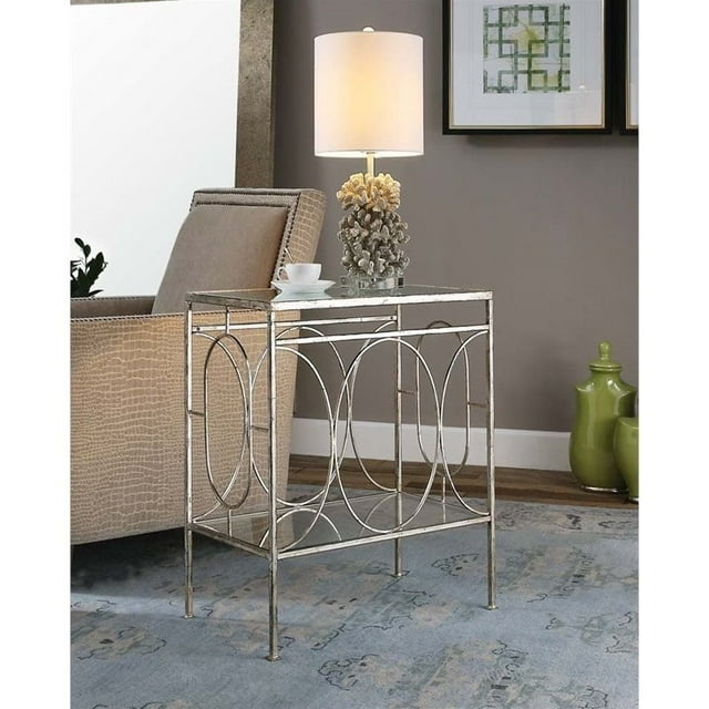 Uttermost Luano Argent Table de Fin