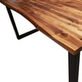 thumbnail image 5 of vidaXL Dining Table with Live Edge 140x80x75 cm Solid Wood Acacia, 5 of 5