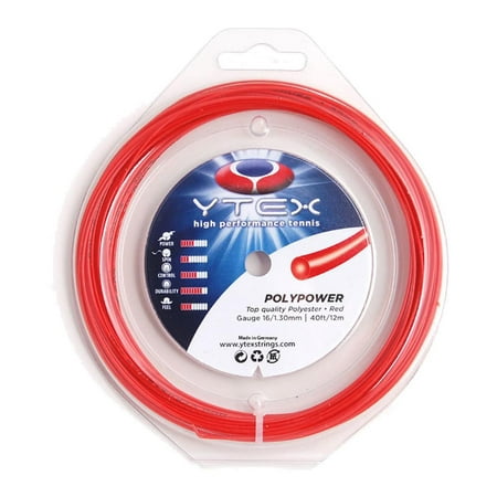 Poly Power 1.30MM/16G Red Tennis String