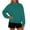 04# Green, variant on Mock Neck Sweatshirt for Women Oversized Turtleneck Sweater Long Sleeve Fleece Pullover Tops Fall Fashion Clothes Gray M