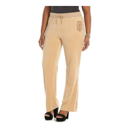 Juicy Couture Womens Velour Graphic Bootleg Athletic Sweatpants