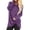 Purple, variant on Ichuanyi Womens Tops, Summer Women Fashion Loose Long Sleeve O-Neck Casual Solid T-Shirt Blouse Tops