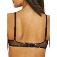 thumbnail image 2 of DKNY Women's 244813 Mesh Bralette Black Foil Star Print Underwear Size, 2 of 3