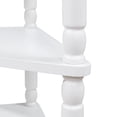 thumbnail image 7 of Leumius Small Corner Side Table,Triangle Corner Table 3 Tier End Corner Table for Small Spaces,Living Room,White, 7 of 7