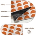 thumbnail image 4 of Orange Boho Round Area Rug 6 FT, Non Slip Bedroom Area Rug, Middle Century Geometric Abstract Art Washable Soft Circular Carpet Non-Shedding Floor Mat for Kitchen Dining Room Home Office Kids Room, 4 of 6